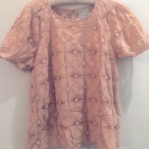 MAEVE brand light pink dressy top